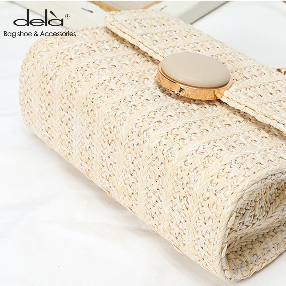 Dela Túi Đeo Vai Hình Vuông Cỡ Nhỏ Phong Cách Hàn Quốc Thời Trang Dễ Phối Đồ Cho Nữ