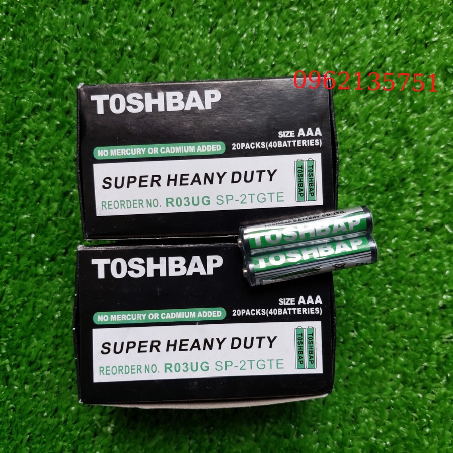 Vỉ 2 viên Pin Tiểu 1,5V AAA TOSHIBAP giá rẻ