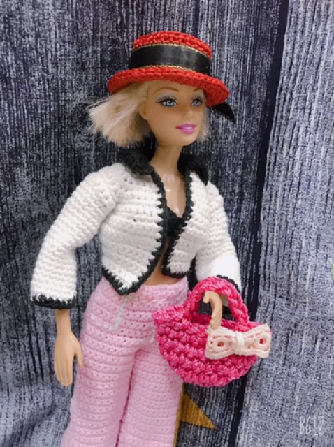 Túi cói handmade cho barbie