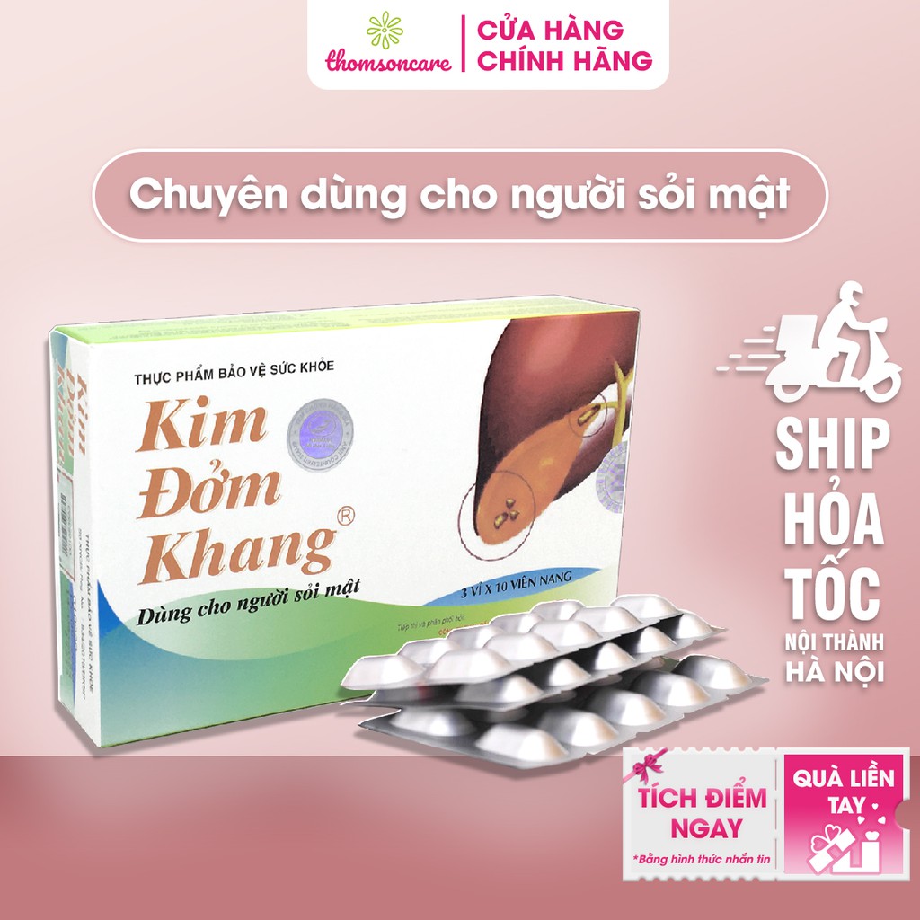 Kim Đởm Khang - Hỗ trợ cho người sỏi thận - Mua 6 tặng 1 bằng tem tích điểm, tán sỏi từ thảo dược