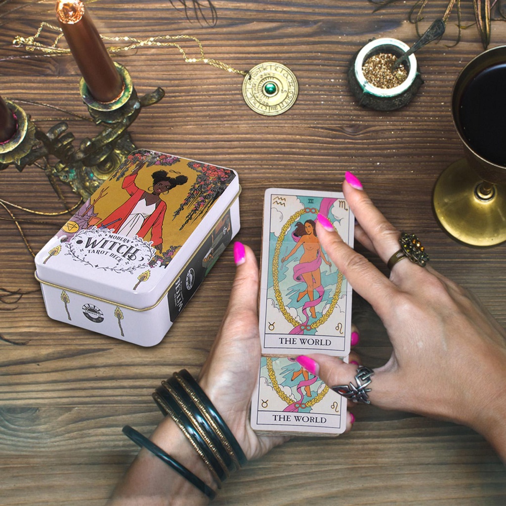 Bộ Bài Tarot 78 Lá Kèm Hộp Thiếc
