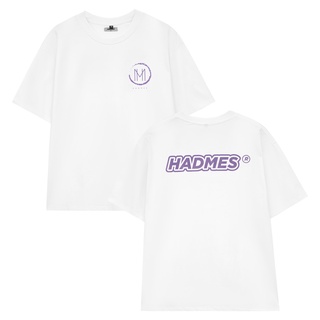 Áo thun form rộng logo Hadmes chữ tím