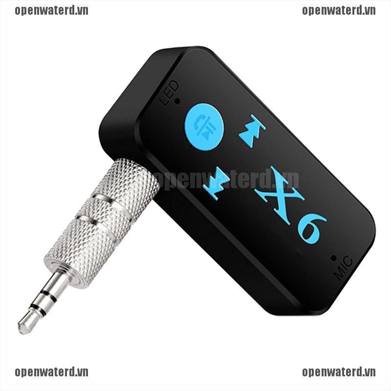 OPD X6 Wireless Bluetooth Receiver 3.5mm Jack AUX Audio Stereo Music MIC Car Adapter