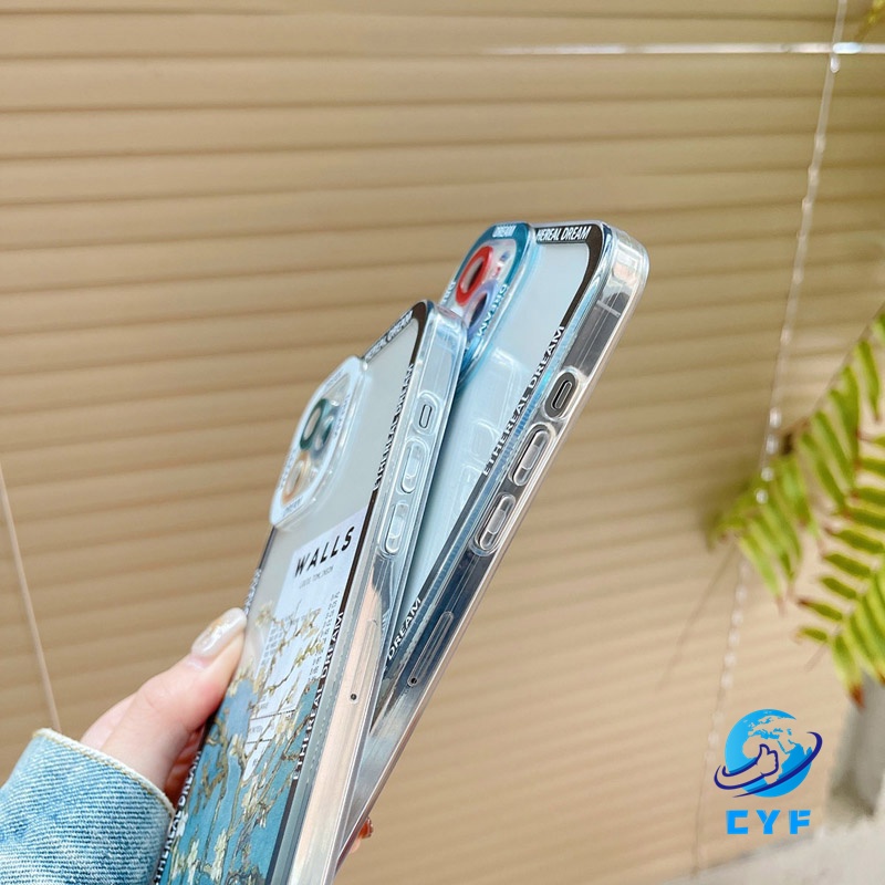 Ốp Điện Thoại Mềm Chống Sốc Họa Tiết Tranh Sơn Dầu Van Gogh Cho iPhone 14 13 12 11 Pro Max XR X XS Max 7Plus 8P