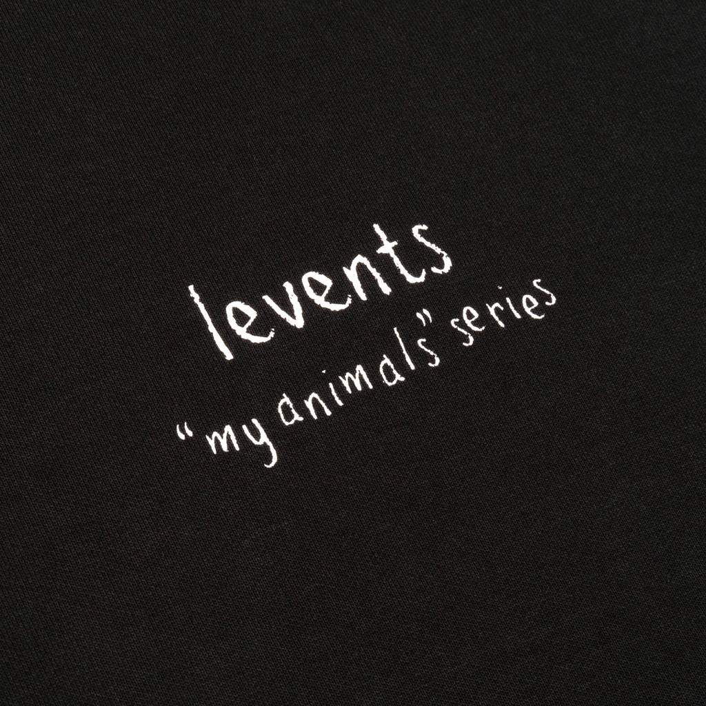 Áo hoodie LEVENTS &quot;MY ANIMALS&quot; Series Hổ/ Black