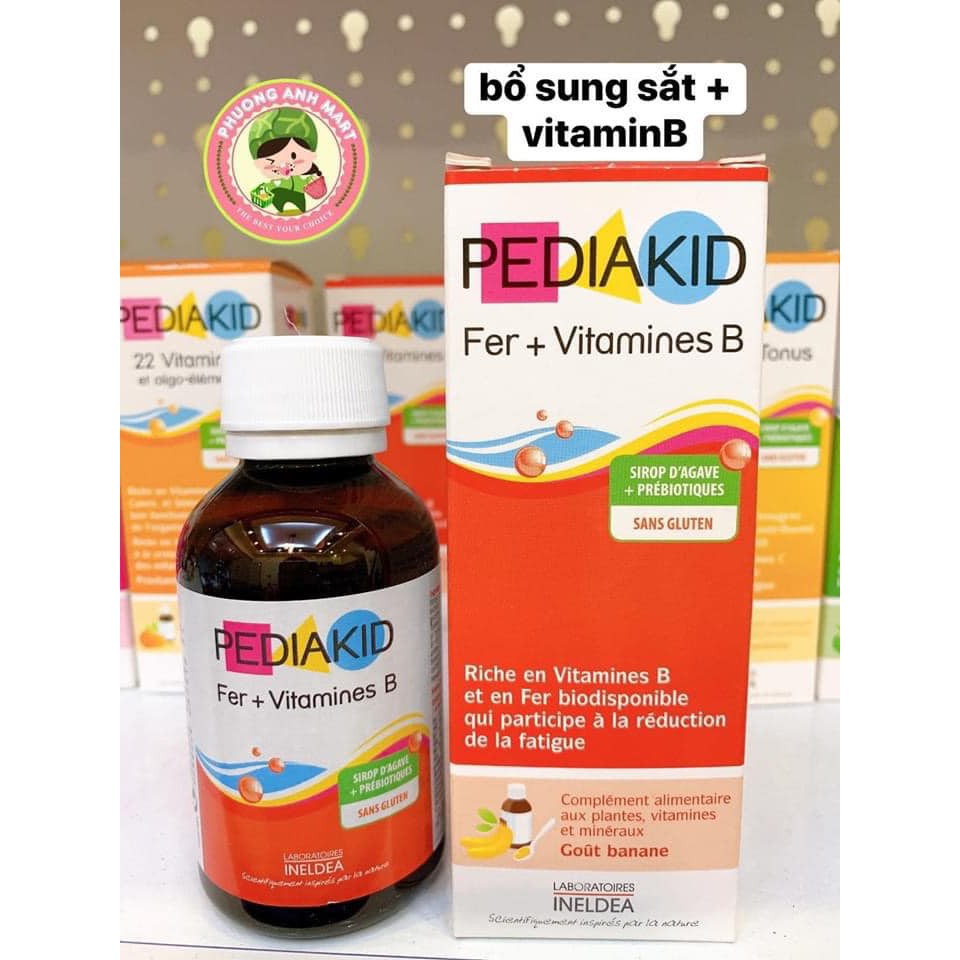 Pediakid bổ sung Sắt và Vitamin B cho bé