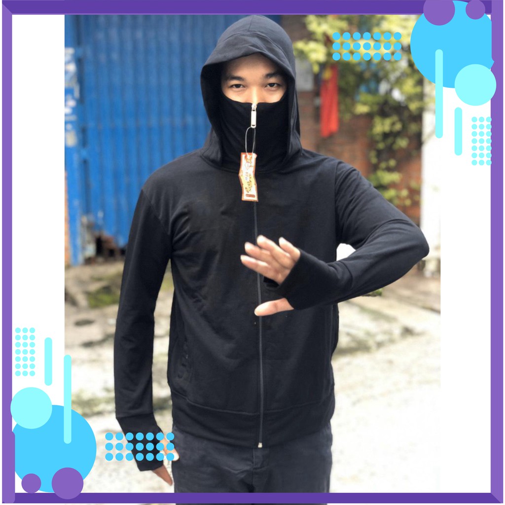 [Tặng 1000xu] ÁO KHOÁC CHỐNG NẮNG Nam kết hợp khẩu trang cực thời trang