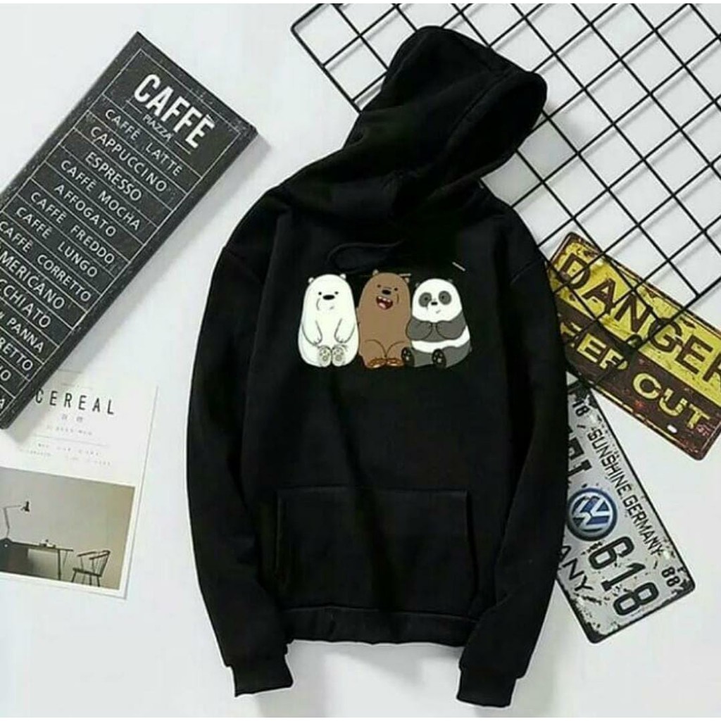 Áo Hoodie In Hình We Bare Bears Thời Trang Cho Nam Và Nữ