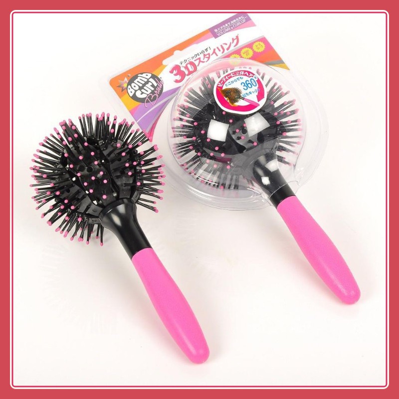 Lược chải tóc 3D Bomb curl Brush giúp bạn có thể uốn tóc ngay tại nhà tiện  lợi, đẹp siêu nhanh. 2900 | Shopee Việt Nam