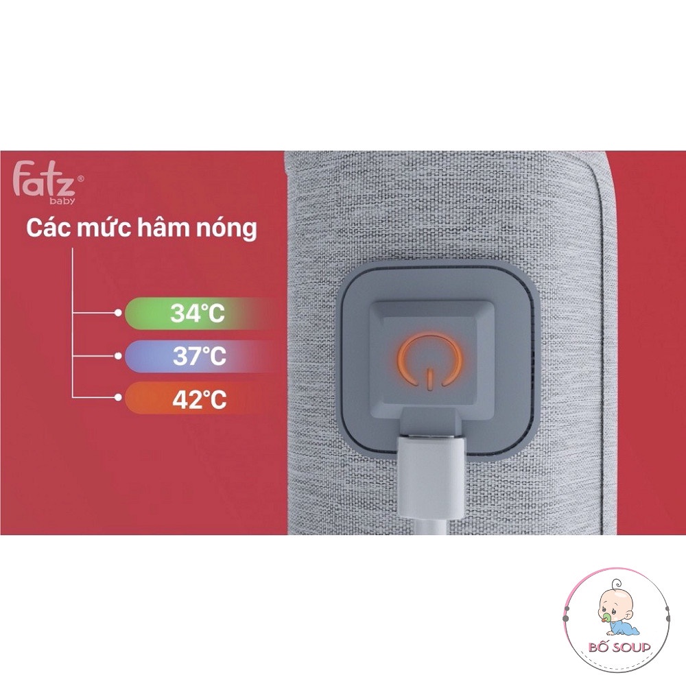 Túi ủ bình sữa, hâm sữa cầm tay Fatz Baby Shop Bố Soup