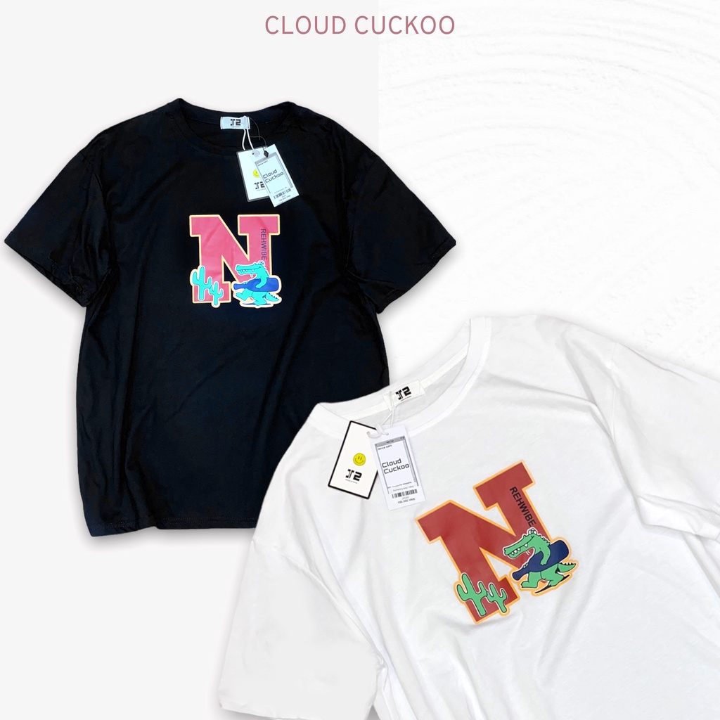 [ Xả Kho ] Áo Thun Nữ Cotton In Hình Chữ N - Mã Số: J5536