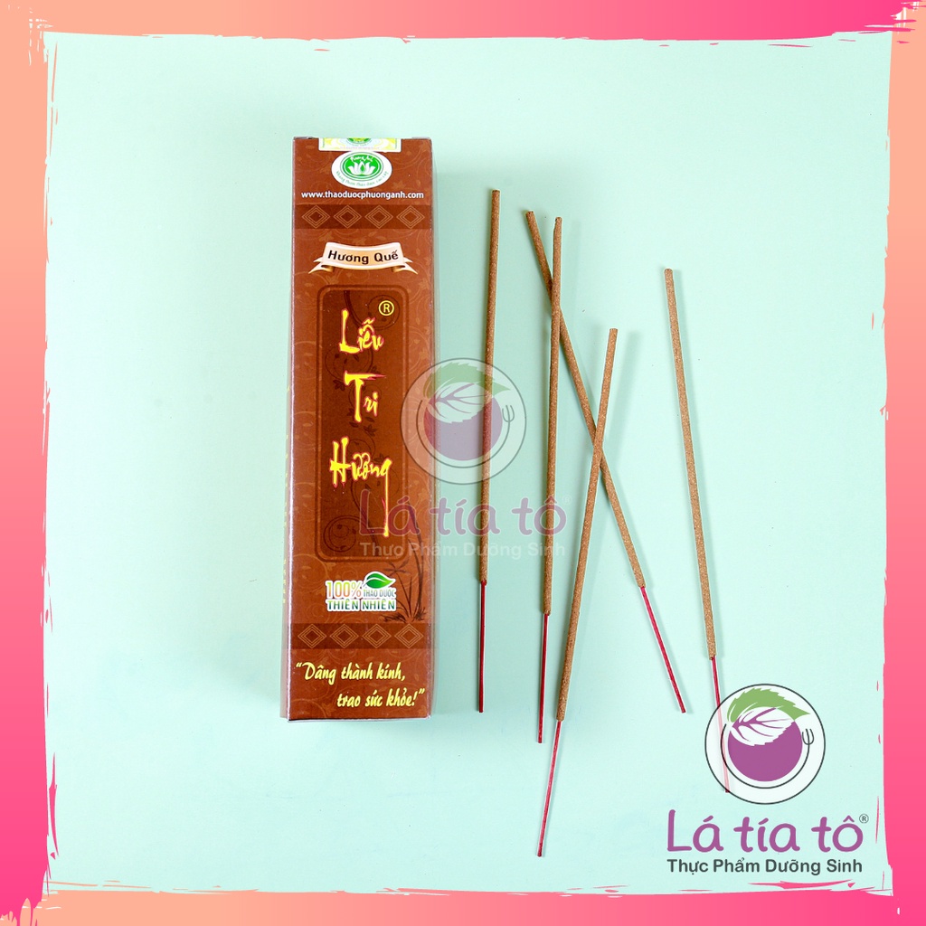 NHANG LIỄU TRI HƯƠNG TRẦM BẮC / QUẾ - HỘP 200 CÂY - LÁ TÍA TÔ
