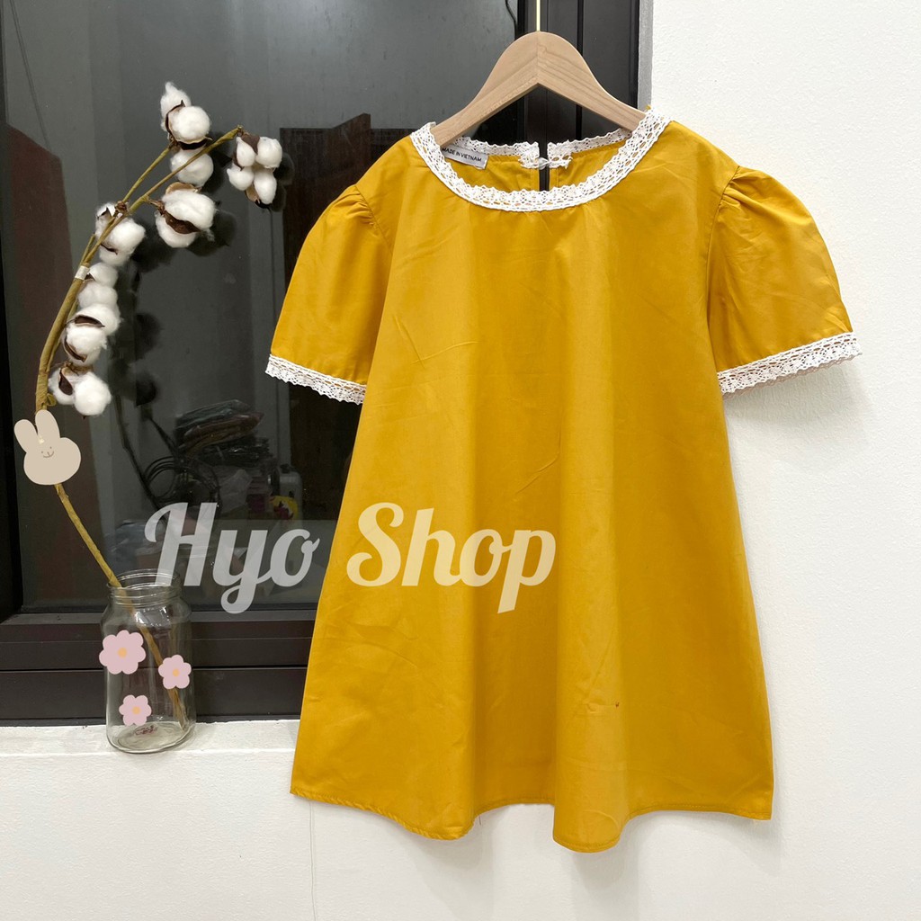  Áo bầu mùa hè babydoll công sở đũi thiết kế HYO Freesize 65kg