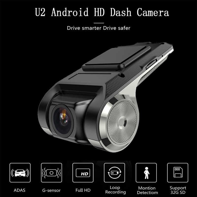 Camera Hành Trình Ô Tô Camera U2 Tích Hợp Màn Hình Android Sắc Nét Full HD 1080p - Cổng USB