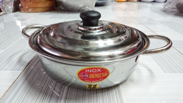 Nồi lẩu inox dày xịn 22cm - 24cm