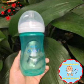 [NVMH2] Bình ti Philips Avent Nature cổ rộng 260ml xanh.