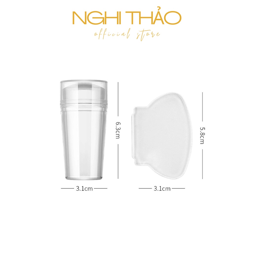 Con dấu silicon in móng tay trong suốt NGHI THẢO