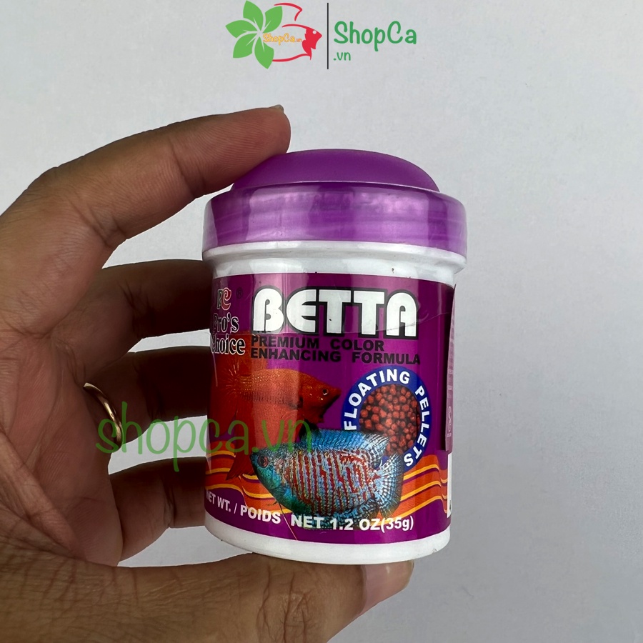 Thức ăn tăng màu cho cá Betta Pro's Choice dạng hạt lọ 35 Gram