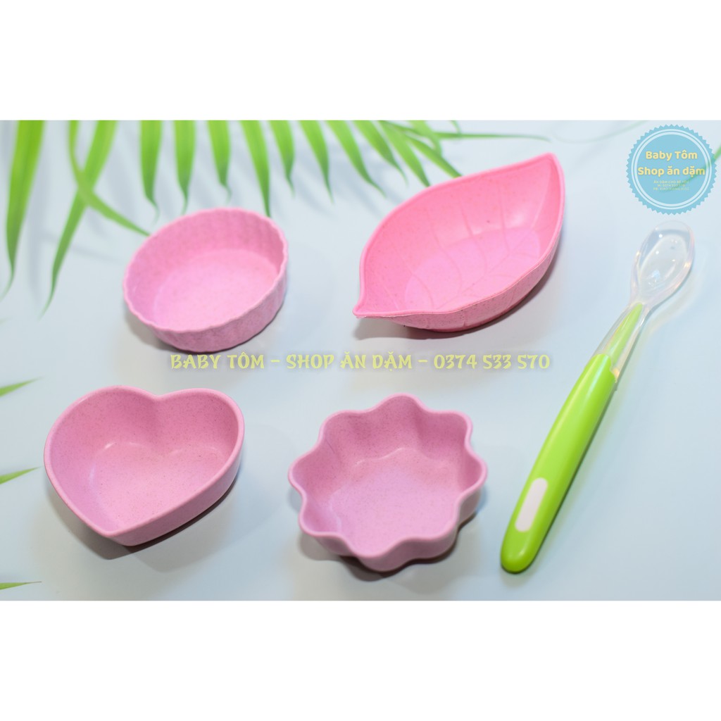 Bát ăn dặm lúa mạch mini cho bé NPP Baby Tôm