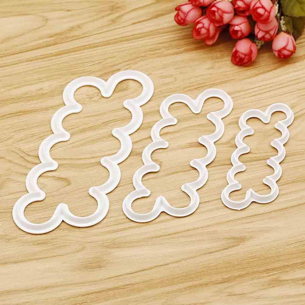 Set 3 Khuôn Làm Bánh Hình Hoa Hồng DIY