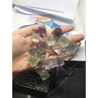 Dây đeo đá thanh tẩy F.luorite tinh thể