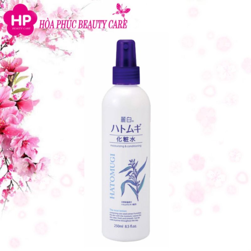 Xịt Khoáng Reihaku Hatomugi Mist Lotion Cấp Ẩm Và Dưỡng Sáng Da (Chai 250ml)