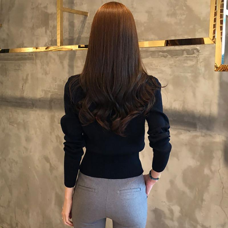 Áo Cardigan Dệt Kim Tay Dài Phối Nút Phong Cách Hàn Quốc Cho Nữ | BigBuy360 - bigbuy360.vn