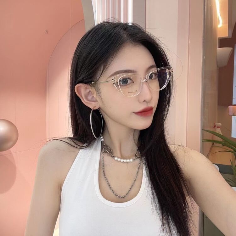 Gọng Kính Cận Nữ, BVLGARI, Kính mèo, không độ, thời trang giả cận mẫu mới nhất - donghokinhmat168