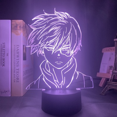 Đèn Led 3d 7 Màu Hình Anime My Hero Academia Midoriya Izuku Bakugou Katsuki