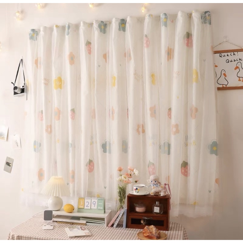 Rèm Dán Hoạ Tiết Giá Sốc Trang Trí Nhà Cửa Xinh Xắn