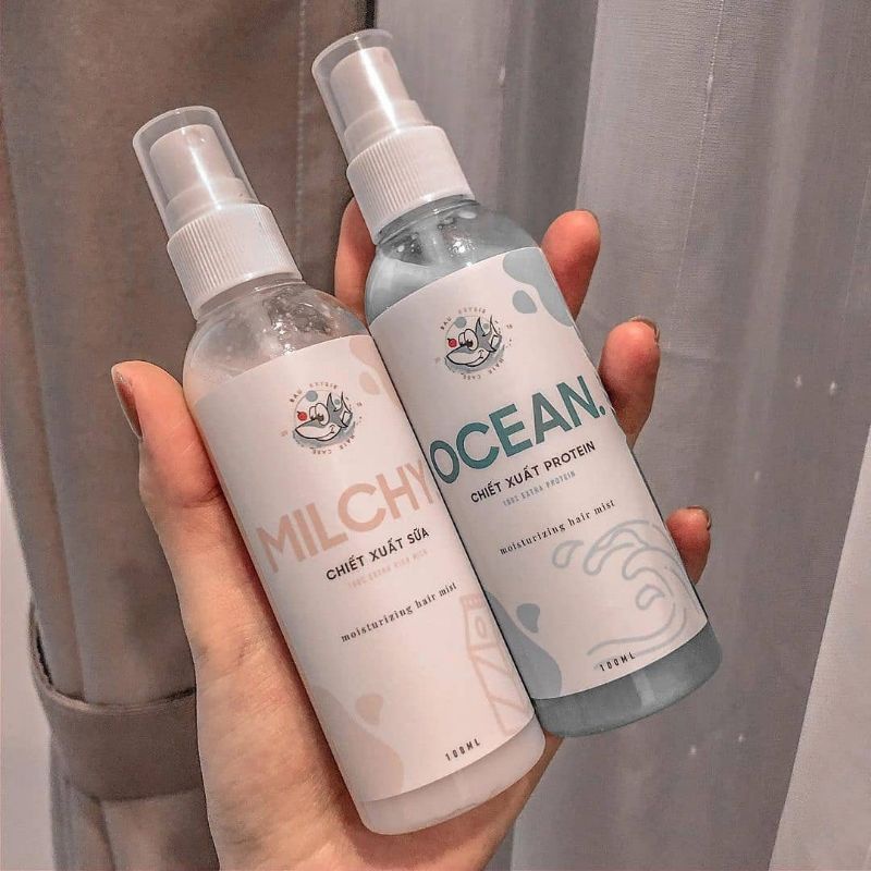 COMBO Milchy-Ocean - xịt dưỡng tóc