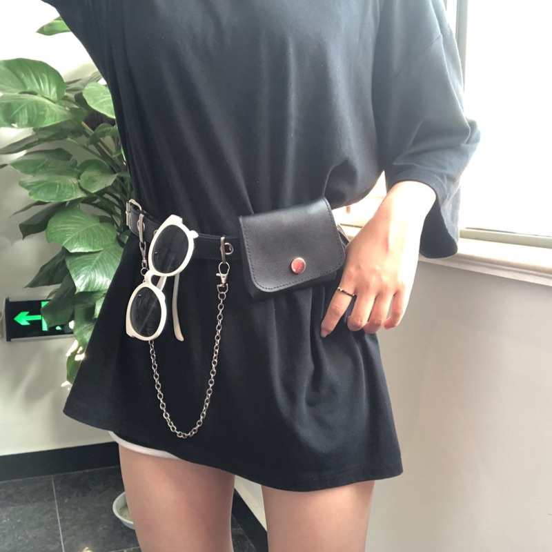 Túi Đeo Chéo Bằng Da Pu Phong Cách Hiphop Cá Tính