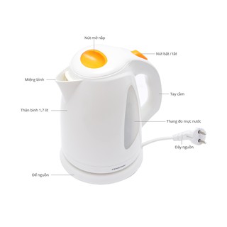 Ấm siêu tốc Pensonic PAB-1700 Nhập khẩu Malaysia