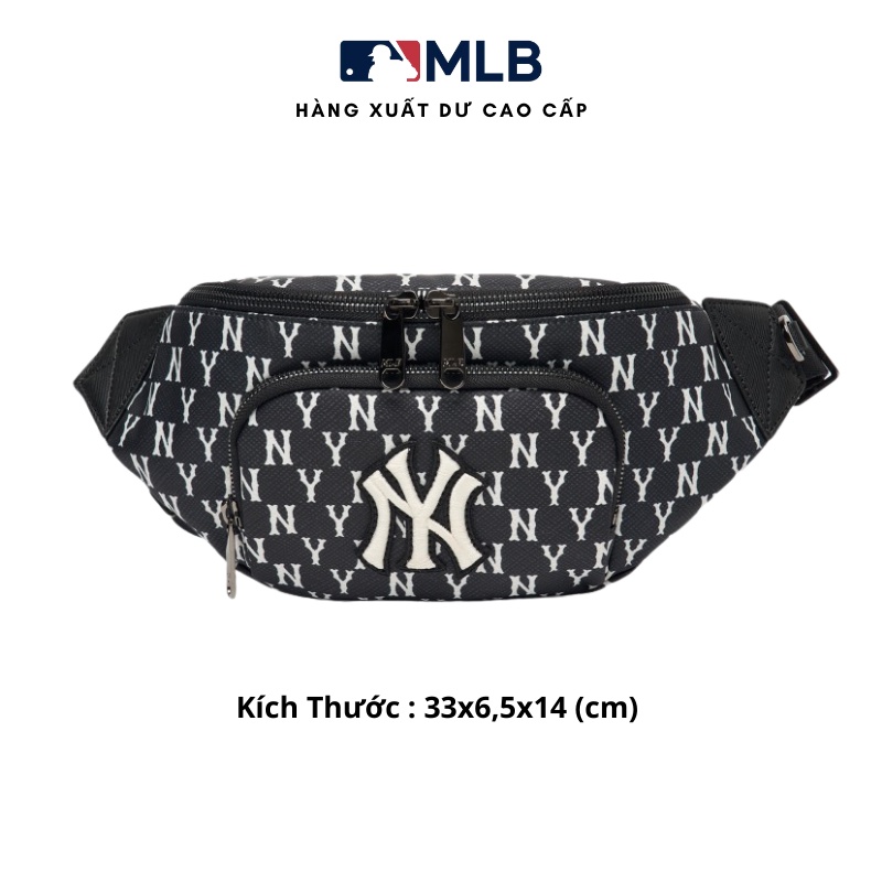 Túi MLB bao tử hoạ tiết monogram dành cho cả nam và nữ phong cách Hàn Quốc - Hùng Nón Hiệu