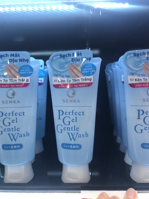 Gel rửa mặt dịu nhẹ dành cho da nhạy cảm Senka Perfect Gel Gentle Wash (100g)_ | BigBuy360 - bigbuy360.vn