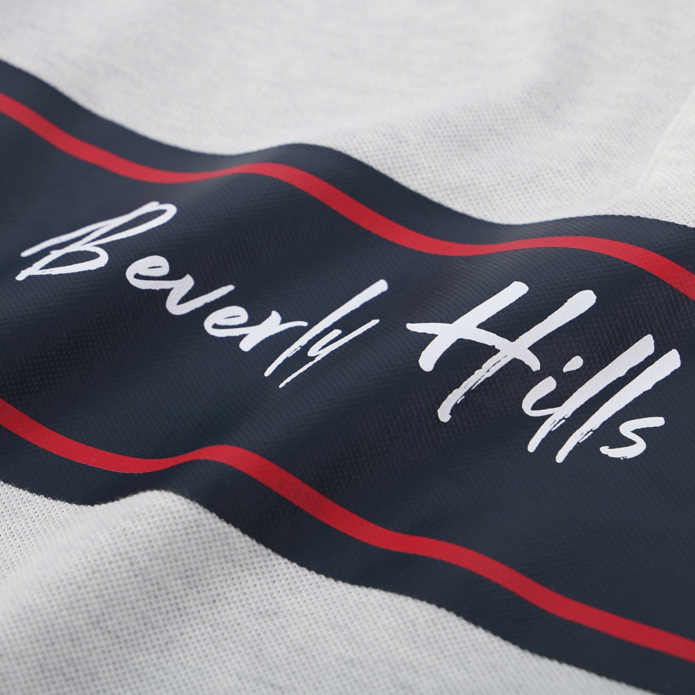 Beverly Hills Polo Club - Áo polo Ngắn tay Nam Slim Fit Xám melange GM- BHPC PMSSW21TL012