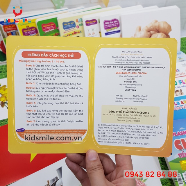 Bộ thẻ học thông minh Flashcard học tiếng Anh 26 chủ đề cho bé từ 2 tuổi