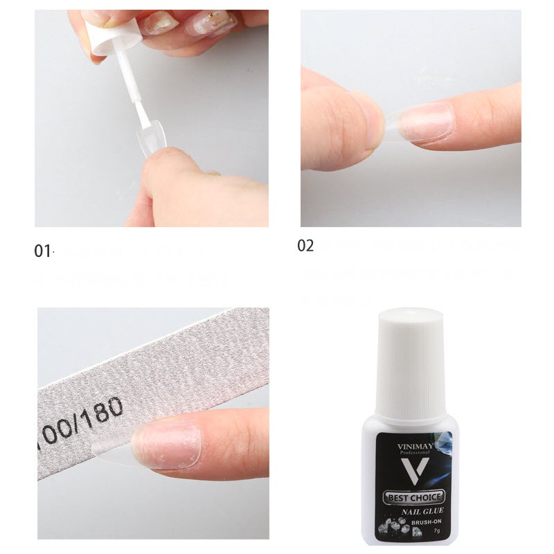 Keo Gắn Móng, Gắn Đá Vinimay Chính hãng Nail Glue Siêu Chắc 7g