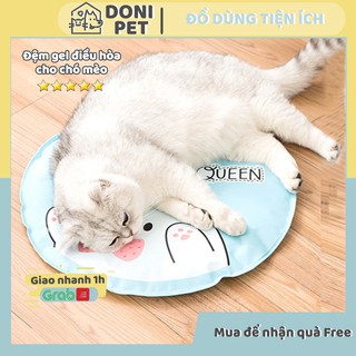 Thảm mát cho thú cưng - Đệm gel lạnh điều hòa chống nóng mùa hè cho chó mèo