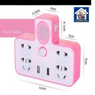 ổ điện đa năng kèm usb hỗ trợ sạc nhanh mẹ Ỉn