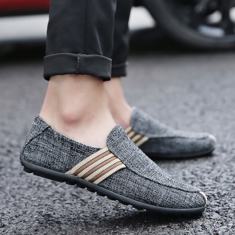 Giày lười vải nam thời trang cao cấp Alami GLV03 | BigBuy360 - bigbuy360.vn