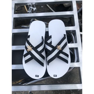 sandal chíp chíp ( chéo dù trắng đen ) size từ 35 đến 42 nữ