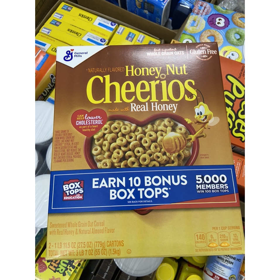 Bánh ngũ cốc ăn sáng Cheerios tẩm mật ong 779g (USA)