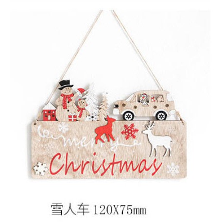 [HCM] Bảng gỗ khắc cực cute có chữ Merrry Christmas treo trang trí Giáng sinh kích thước nhỏ 12cmx5cm