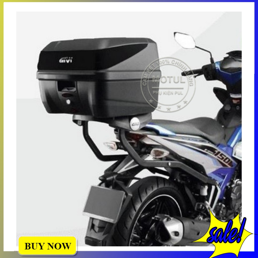 Thùng sau GIVI B32NB viền đen sang trọng 32 lít tặng kèm đế - chính hãng bh 2 năm