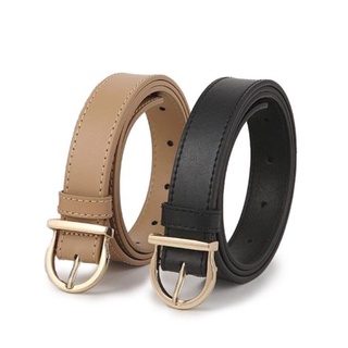 Dây lưng ELLY nữ da thật Nâu Đen – ED50