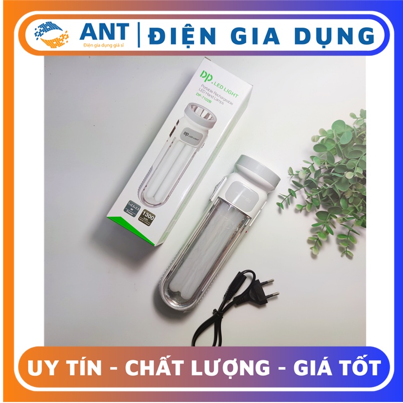 ĐÈN PIN SẠC CÓ BÓNG BÊN HÔNG 3 CHẾ ĐỘ SÁNG DP - 7102B