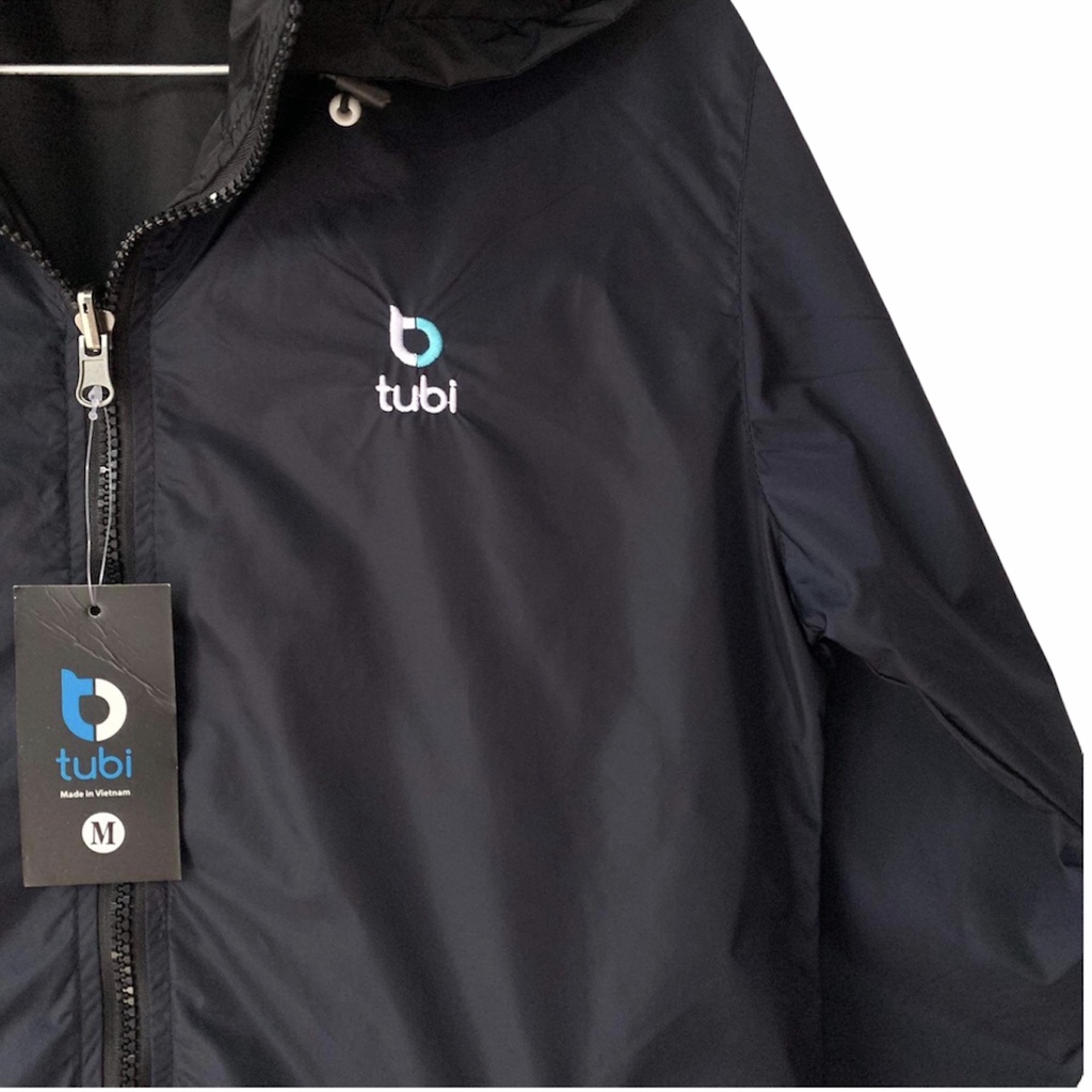 Áo khoác Tubi 2 Mặt Màu Xanh Đen Nón Rời