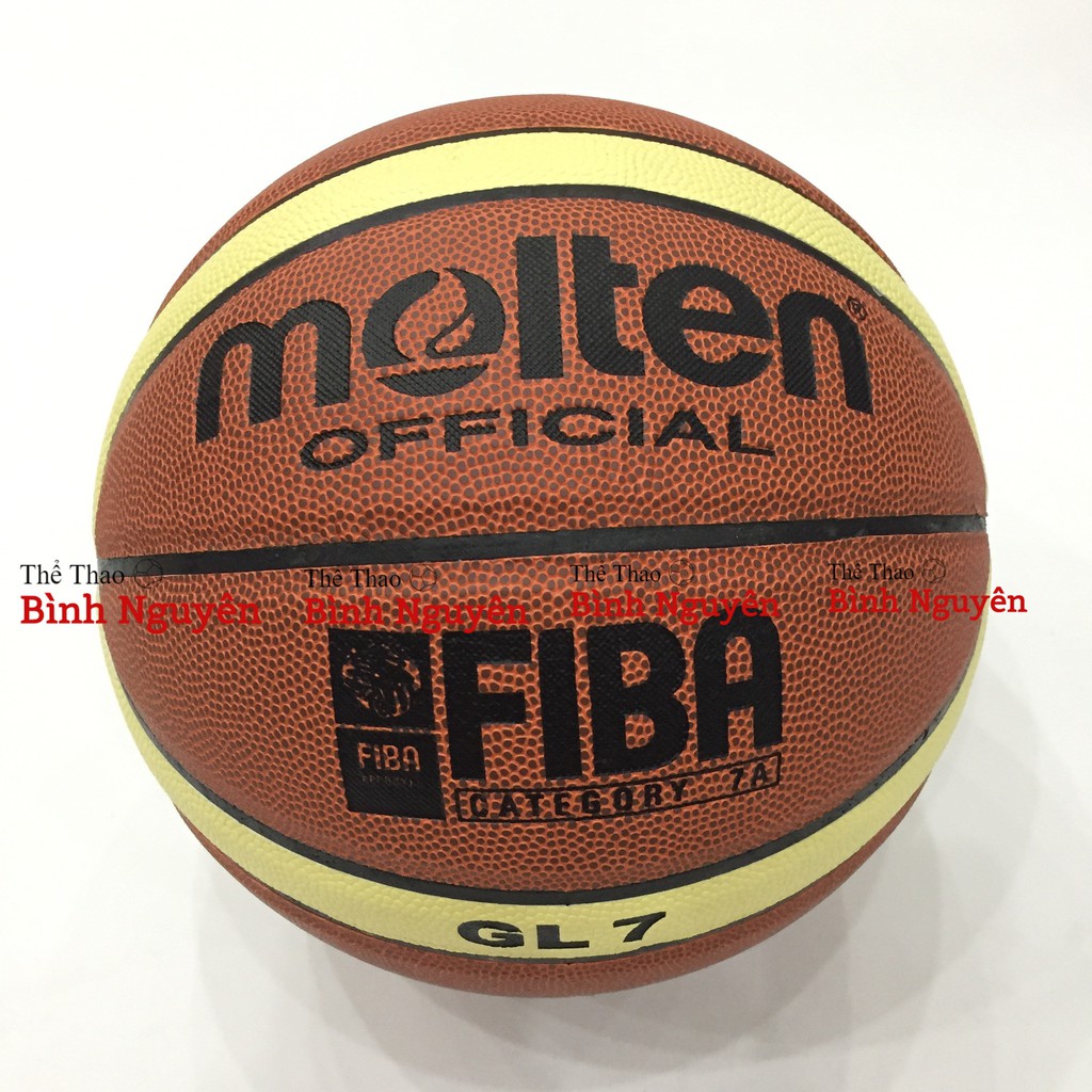 Bóng rổ số 7 Molten GG7 / GL7 FIBA da PU cao cấp Tặng kim bơm, túi lưới chơi indoor sàn gỗ hoặc trong nhà