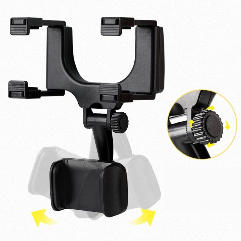 Mặt Trời 360° Giá Đỡ Điện Thoại Gắn Gương Chiếu Hậu Xe Hơi Tiện Dụng